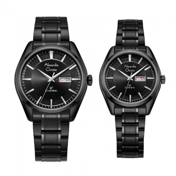 Alexandre Christie AC 8672 Full Black Couple